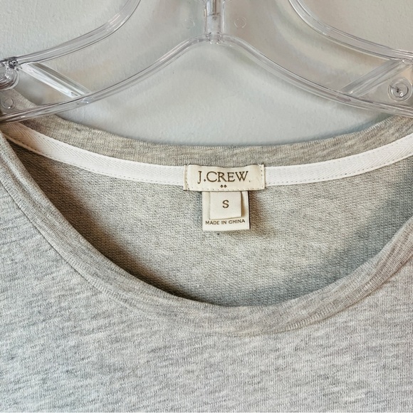 J. Crew Crewneck Sweater with Pleated Fringe Hem - Picture 3 of 8